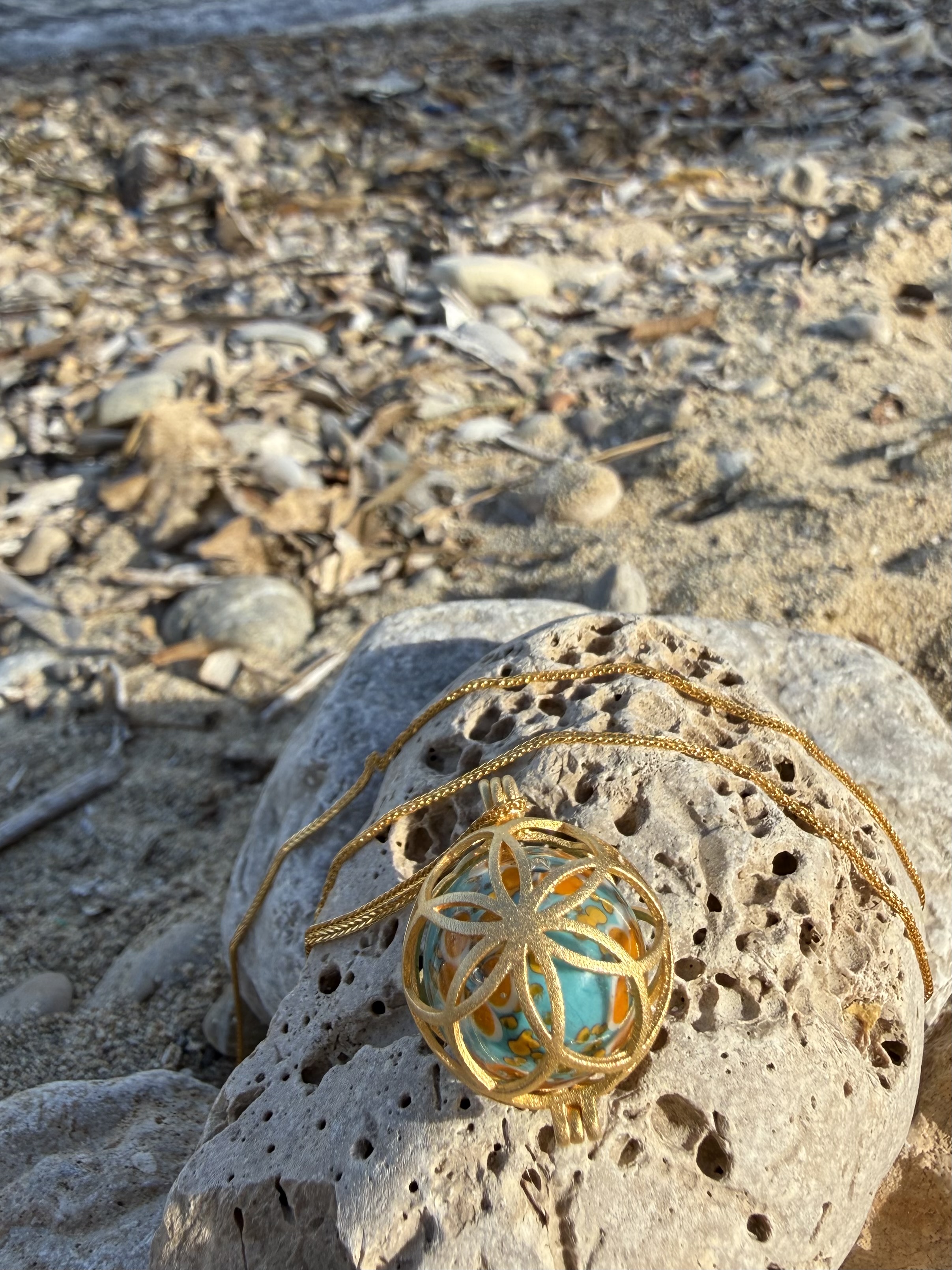 Murmelkette in Gold