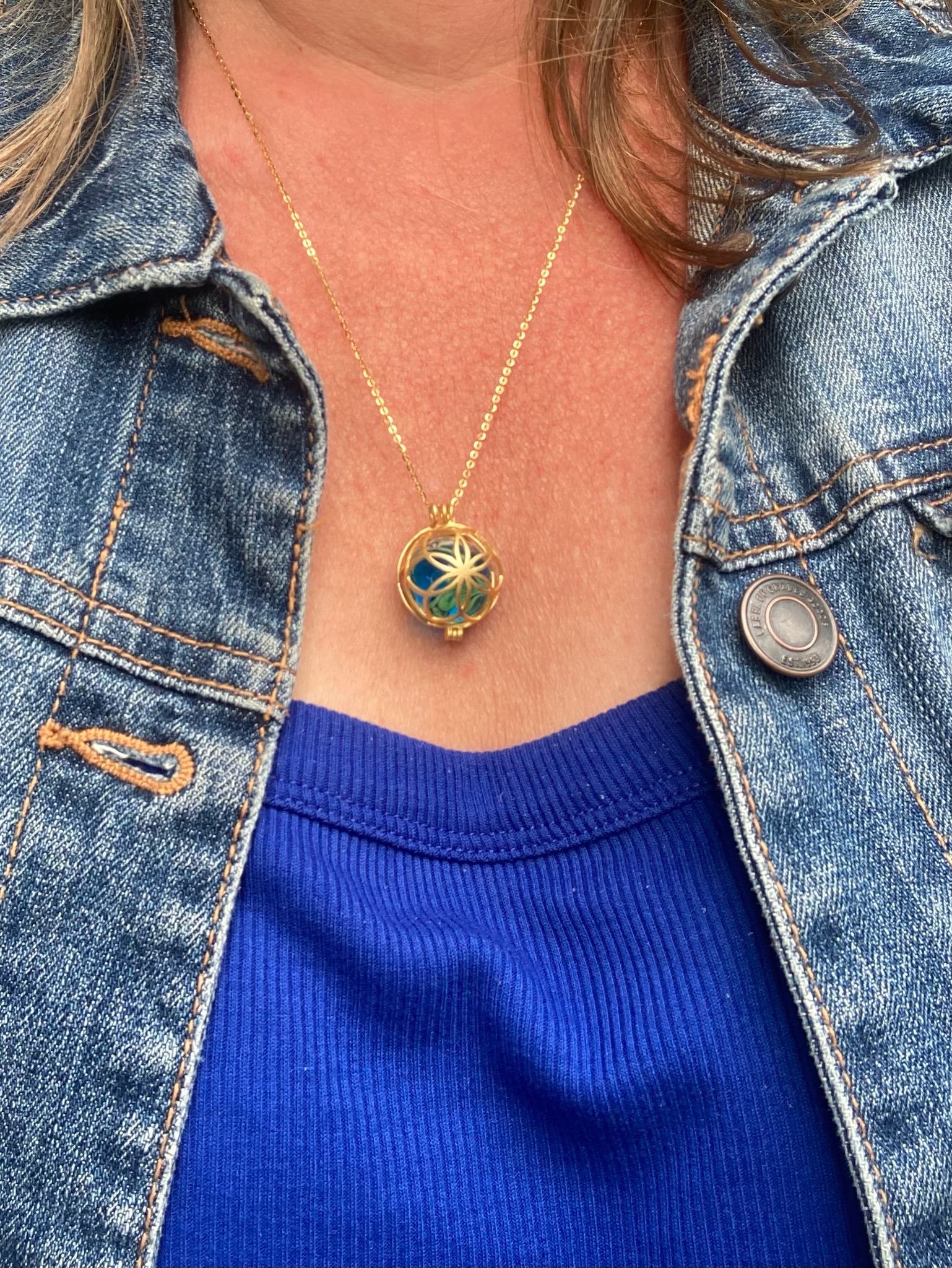 Murmelkette in Gold