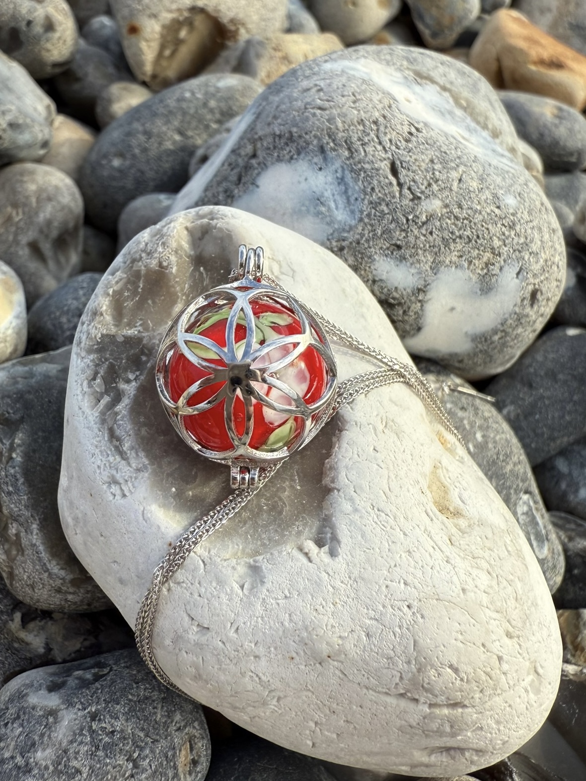 Murmelkette in Silber